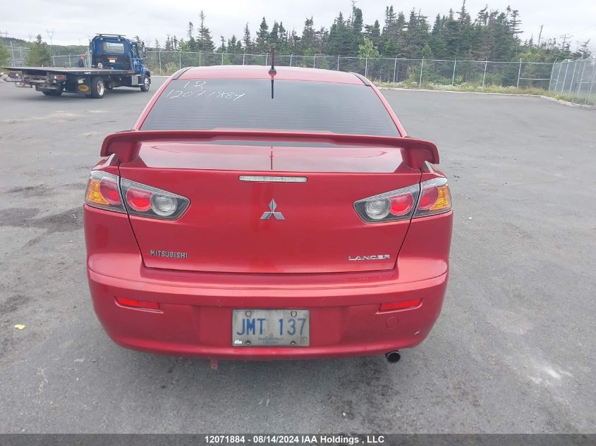 2012 Mitsubishi Lancer VIN: JA32U2FU1CU604834 Lot: 12071884