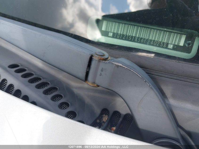 2006 Chevrolet Malibu VIN: 1G1ZT51856F240238 Lot: 12071896