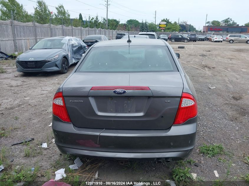 2012 Ford Fusion Se VIN: 3FAHP0HA0CR422923 Lot: 12071910