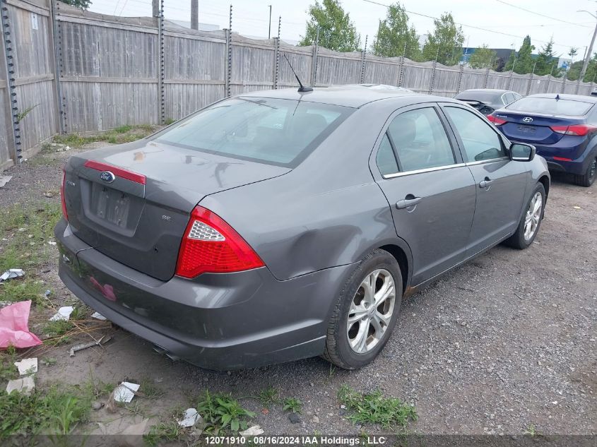 2012 Ford Fusion Se VIN: 3FAHP0HA0CR422923 Lot: 12071910