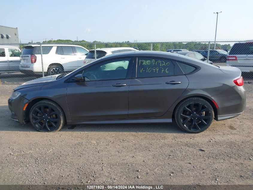 2016 Chrysler 200 S VIN: 1C3CCCBG7GN109976 Lot: 12071920