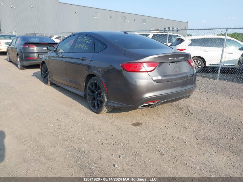 2016 Chrysler 200 S VIN: 1C3CCCBG7GN109976 Lot: 12071920