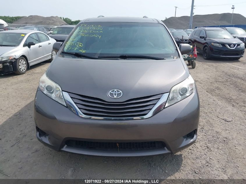 5TDKK3DC5FS566024 2015 Toyota Sienna Le V6