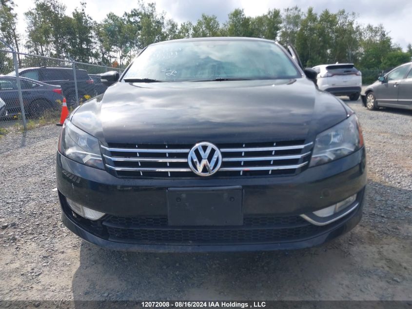 2013 Volkswagen Passat VIN: 1VWCH7A34DC075924 Lot: 12072008