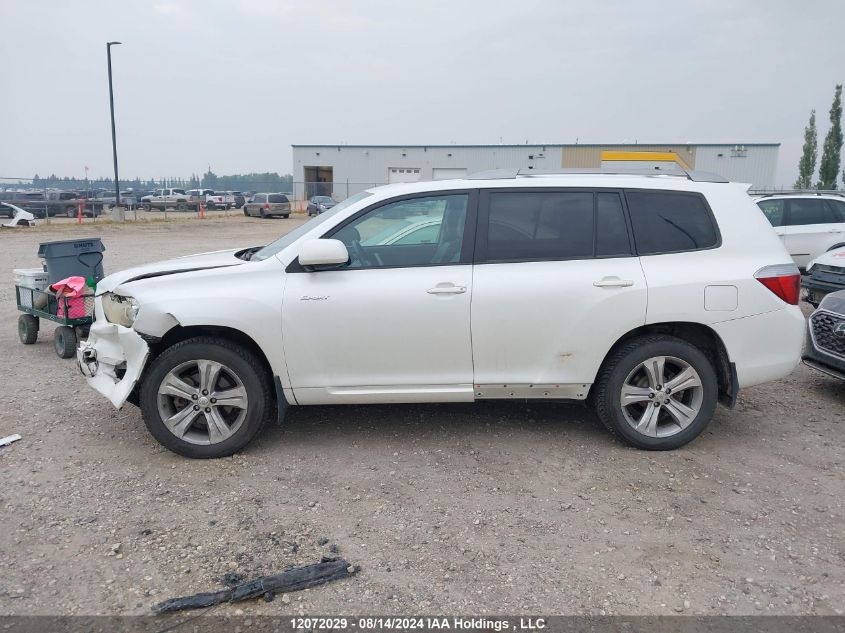 2009 Toyota Highlander Sport VIN: JTEES43A492131666 Lot: 12072029