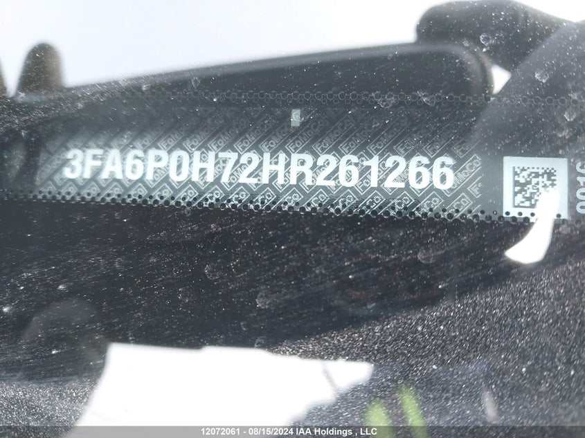 2017 Ford Fusion Se VIN: 3FA6P0H72HR261266 Lot: 12072061