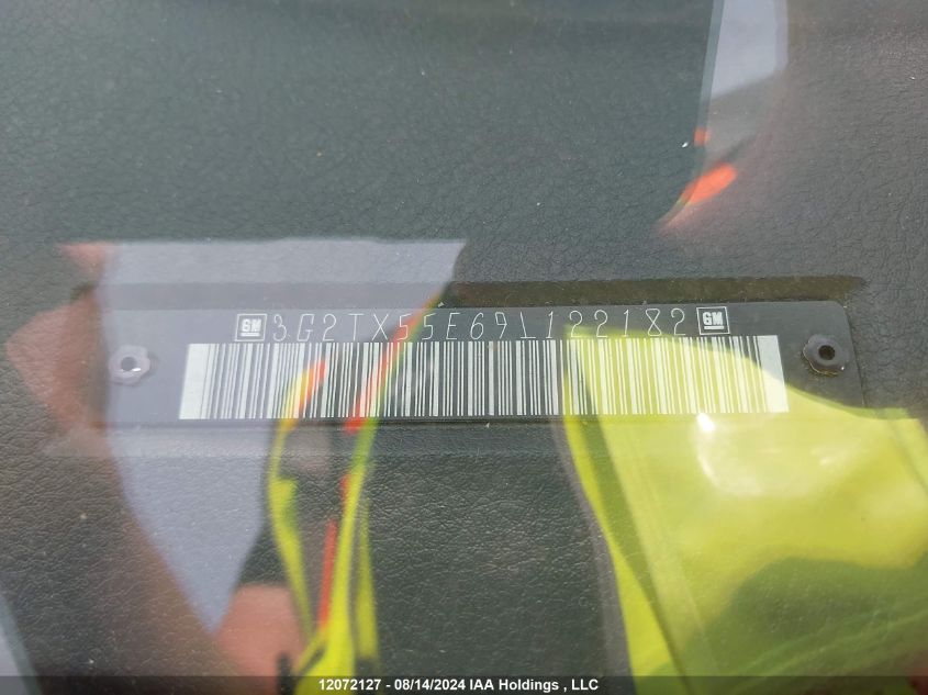 2009 Pontiac G3 Wave VIN: 3G2TX55E69L122182 Lot: 12072127