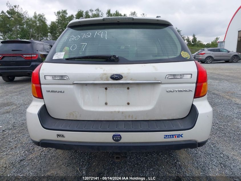 2007 Subaru Outback VIN: 4S4BP61C777342025 Lot: 12072141