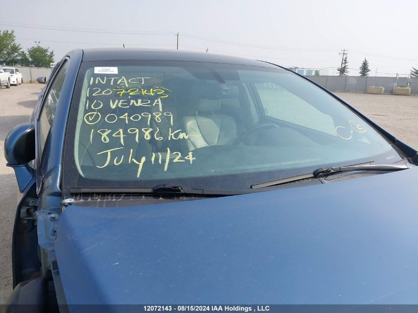 2010 Toyota Venza Base V6 VIN: 4T3BK3BB1AU040989 Lot: 12072143