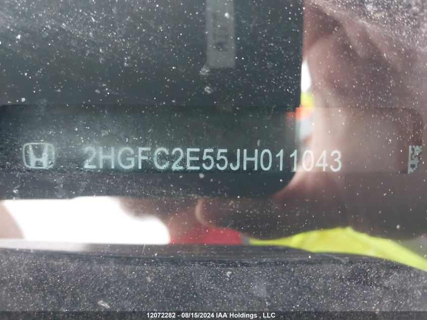 2018 Honda Civic Sedan VIN: 2HGFC2E55JH011043 Lot: 12072282