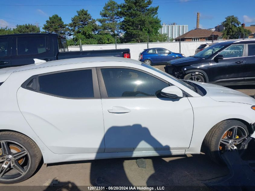 2019 Hyundai Veloster Premium VIN: KMHTG6AF7KU010496 Lot: 12072331