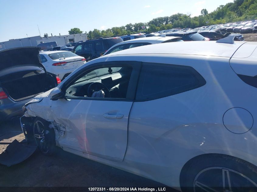 2019 Hyundai Veloster Premium VIN: KMHTG6AF7KU010496 Lot: 12072331