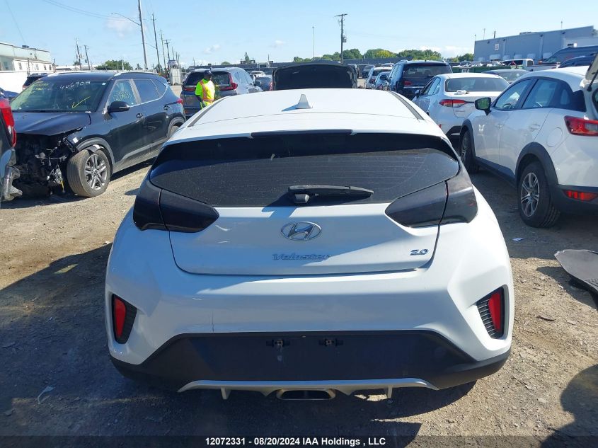 2019 Hyundai Veloster Premium VIN: KMHTG6AF7KU010496 Lot: 12072331