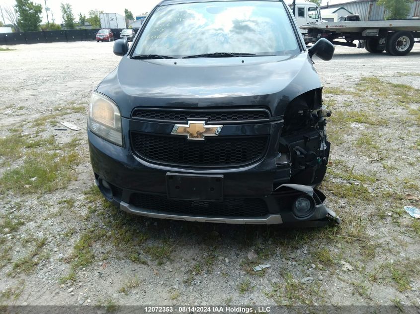 2012 Chevrolet Orlando Lt VIN: KL77P2EMXCK599030 Lot: 12072353