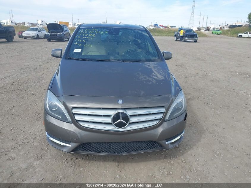 2013 Mercedes-Benz B-Class VIN: WDDMH4EB7DJ123392 Lot: 12072414