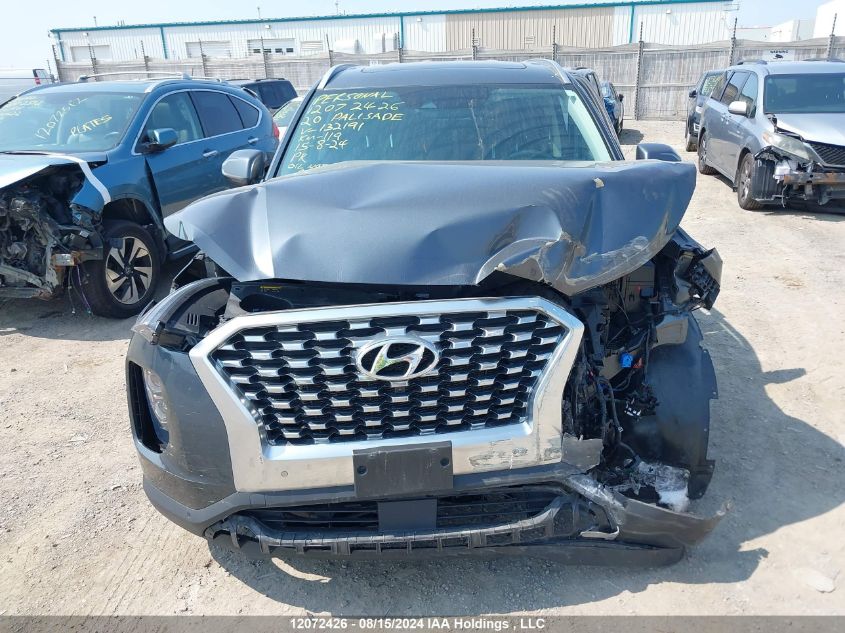 2020 Hyundai Palisade Sel VIN: KM8R3DHE2LU132191 Lot: 12072426