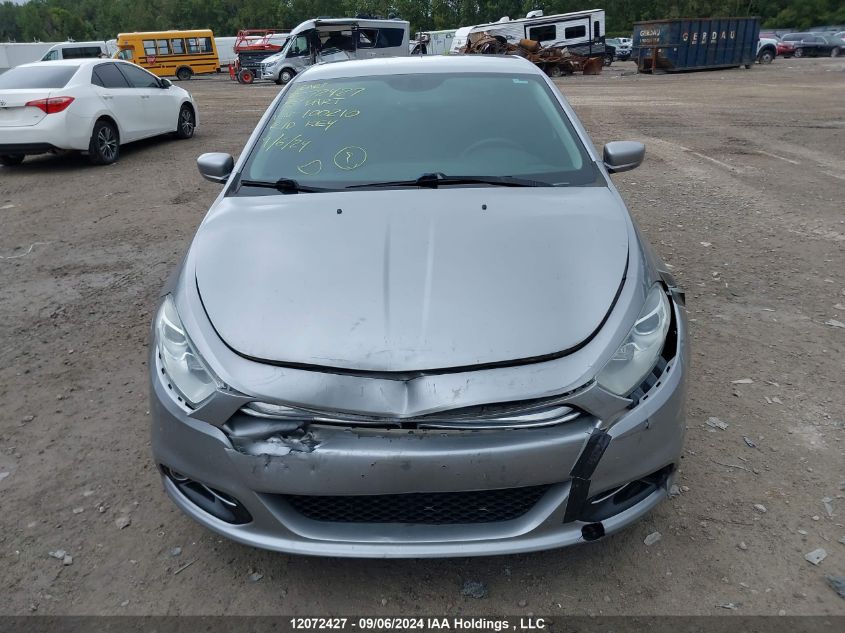 2015 Dodge Dart Limited VIN: 1C3CDFCB6FD100210 Lot: 12072427