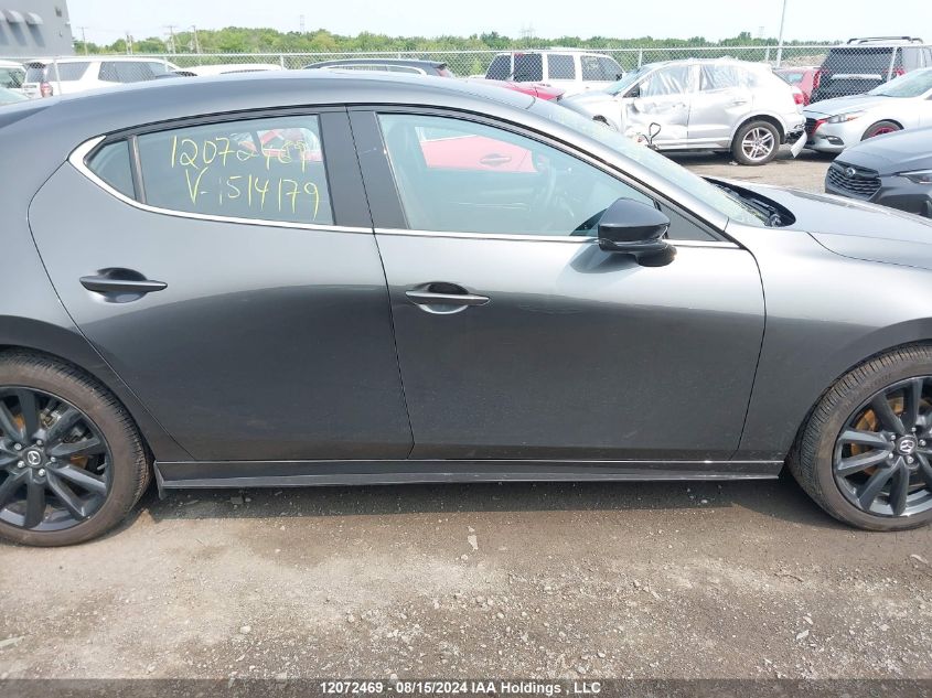 2022 Mazda Mazda3 Sport VIN: JM1BPBMY1N1514179 Lot: 12072469