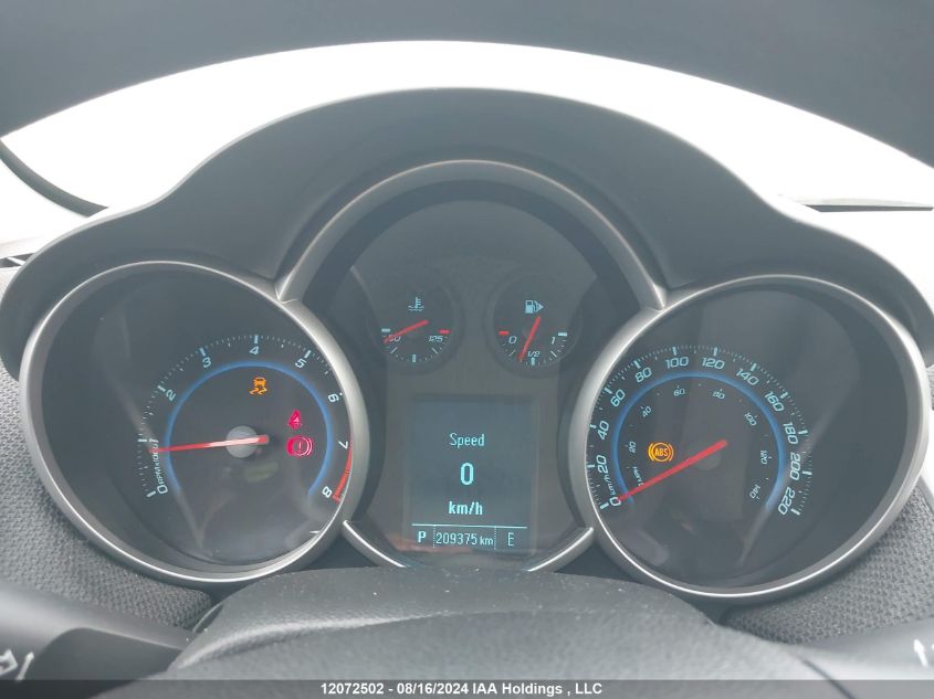 2012 Chevrolet Cruze Eco VIN: 1G1PJ5SC7C7358071 Lot: 12072502