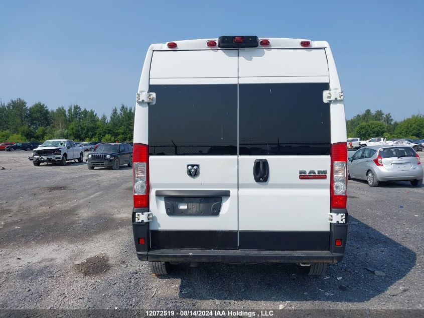 2020 Ram Promaster 2500 2500 High VIN: 3C6TRVDG5LE109886 Lot: 12072519