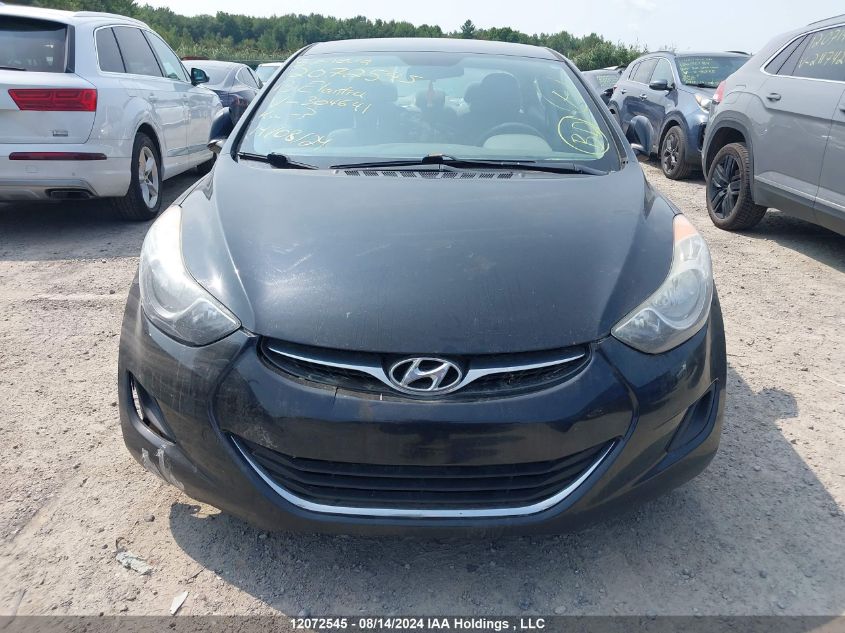 2013 Hyundai Elantra Gl VIN: 5NPDH4AE5DH304641 Lot: 12072545