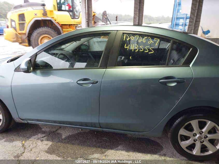 2011 Mazda Mazda3 VIN: JM1BL1VF0B1443555 Lot: 12072627