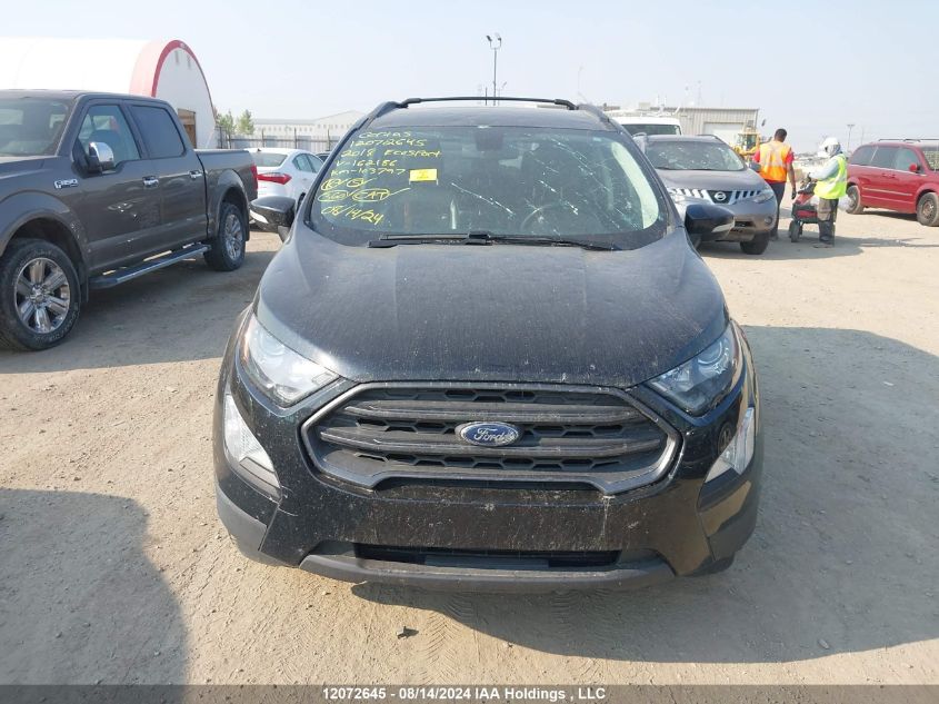 2018 Ford Ecosport Ses VIN: MAJ6P1CL4JC162186 Lot: 12072645