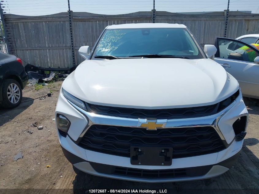 2023 Chevrolet Blazer VIN: 3GNKBHR4XPS212566 Lot: 12072687