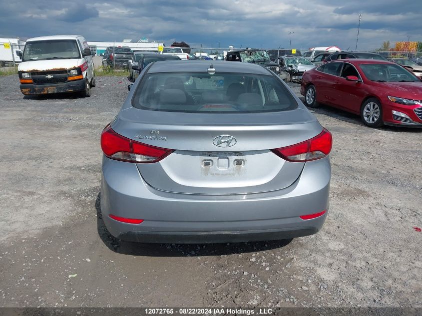 5NPDH4AE7GH786789 2016 Hyundai Elantra