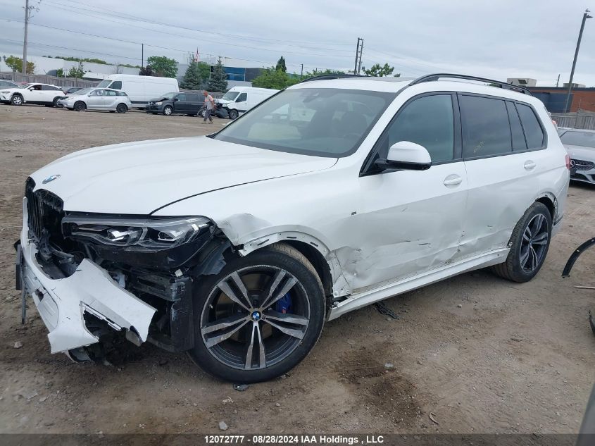 2022 BMW X7 VIN: 5UXCW2C09N9J88537 Lot: 12072777