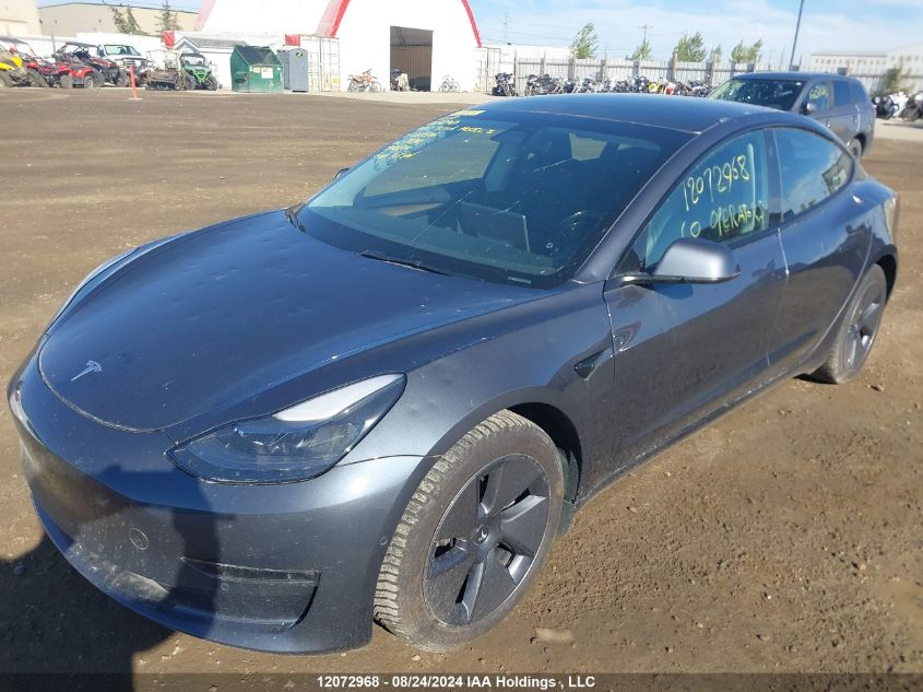 2022 Tesla Model 3 VIN: 5YJ3E1EB8NF120586 Lot: 12072968