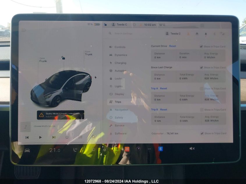 2022 Tesla Model 3 VIN: 5YJ3E1EB8NF120586 Lot: 12072968