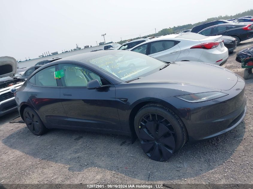 2024 Tesla Model 3 VIN: LRW3E7FA1RC201552 Lot: 12072981