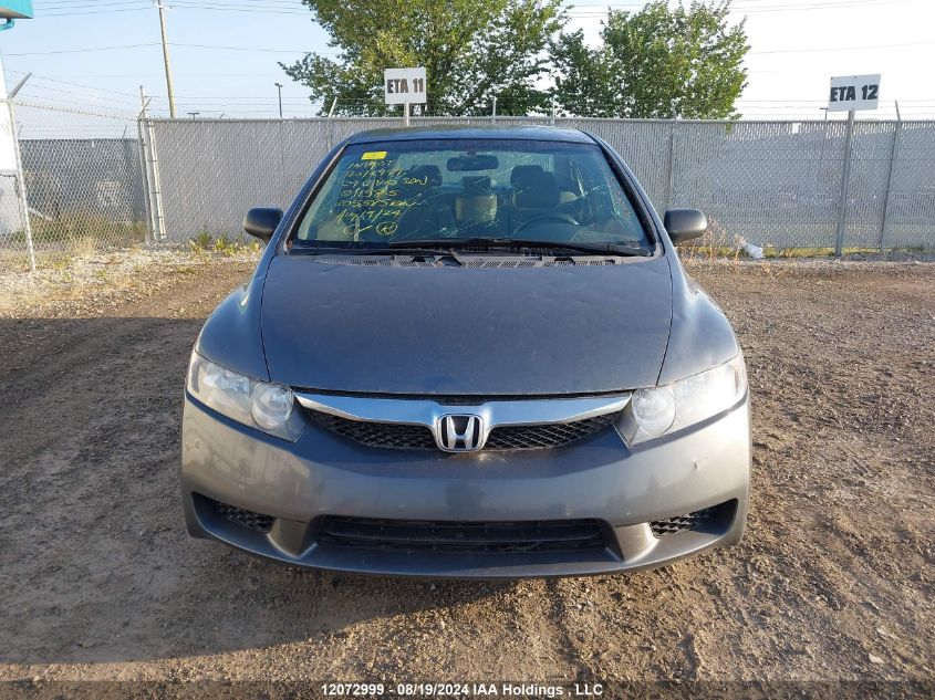 2009 Honda Civic Sdn VIN: 2HGFA164X9H115805 Lot: 12072999