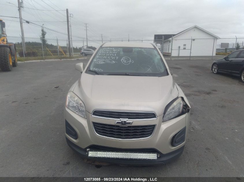 2013 Chevrolet Trax VIN: 3GNCJKSB4DL171161 Lot: 12073085