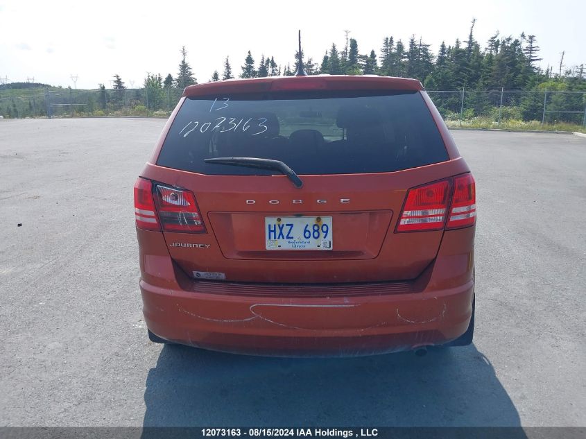 2013 Dodge Journey Cvp/Se Plus VIN: 3C4PDCAB4DT606463 Lot: 12073163