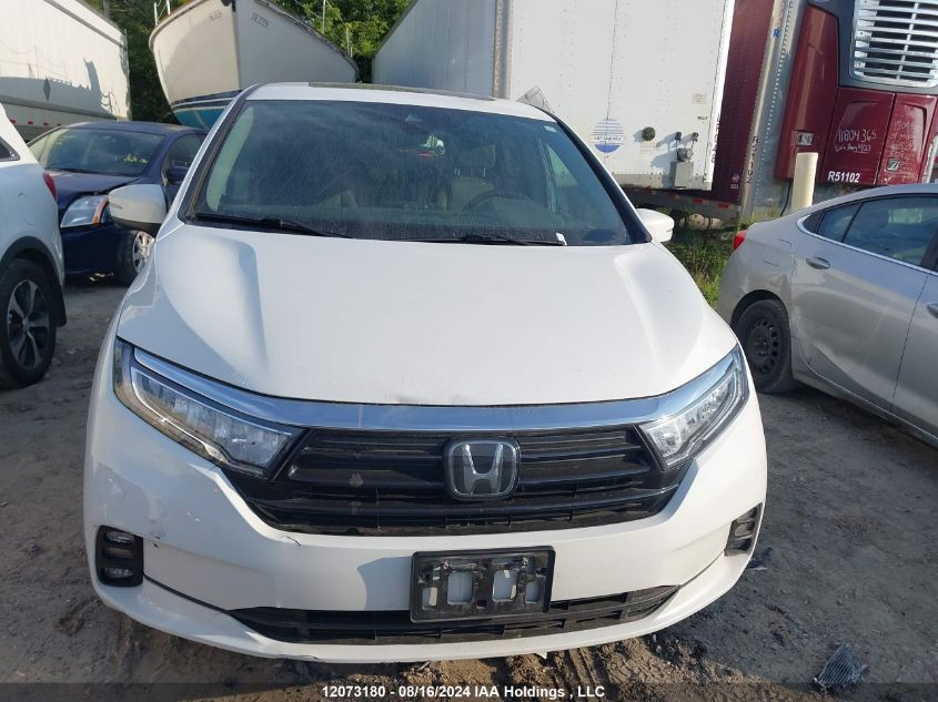 2022 Honda Odyssey VIN: 5FNRL6H45NB502858 Lot: 12073180