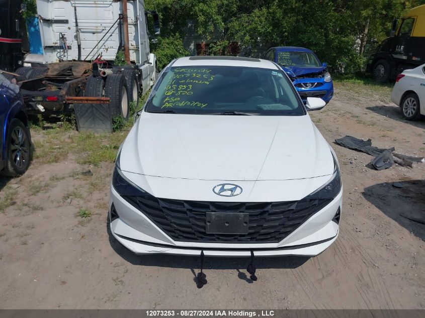 KMHLM4AG0MU165853 2021 Hyundai Elantra Sel