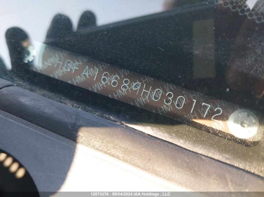 2009 Honda Civic Sdn VIN: 2HGFA16689H030172 Lot: 12073376