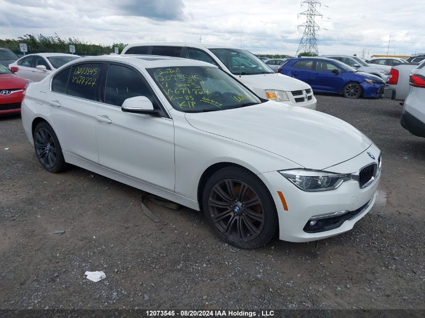 2017 BMW 3 Series VIN: WBA8D9C50HK677727 Lot: 12073545