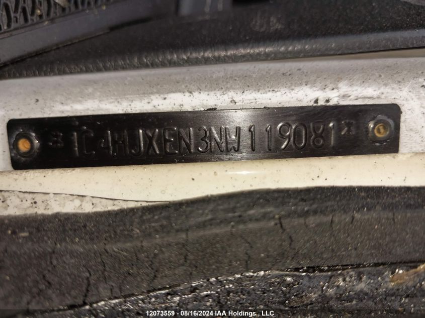 2022 Jeep Wrangler Unlimited Sahara VIN: 1C4HJXEN3NW119081 Lot: 12073559