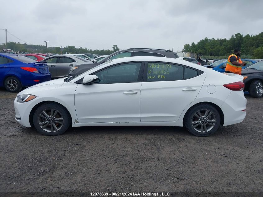 2018 Hyundai Elantra VIN: KMHD84LF8JU615953 Lot: 12073639