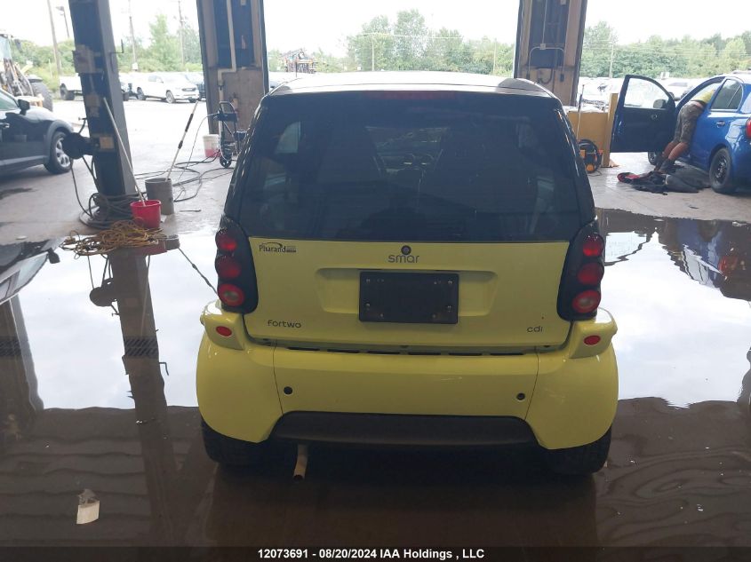 2006 Smart Fortwo VIN: WMEAJ00F36J258216 Lot: 12073691