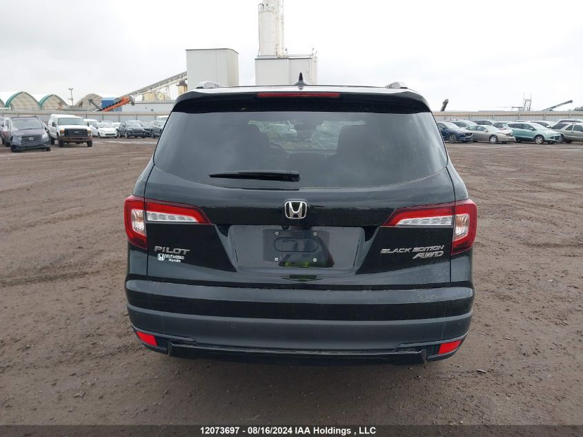 2022 Honda Pilot Elite VIN: 5FNYF6H06NB502027 Lot: 12073697