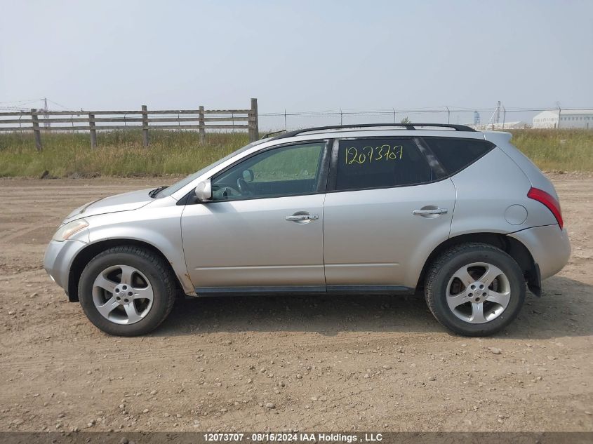 2005 Nissan Murano Sl/Se/S VIN: JN8AZ08WX5W438553 Lot: 12073707