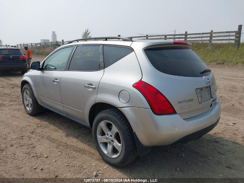 2005 Nissan Murano Sl/Se/S VIN: JN8AZ08WX5W438553 Lot: 12073707