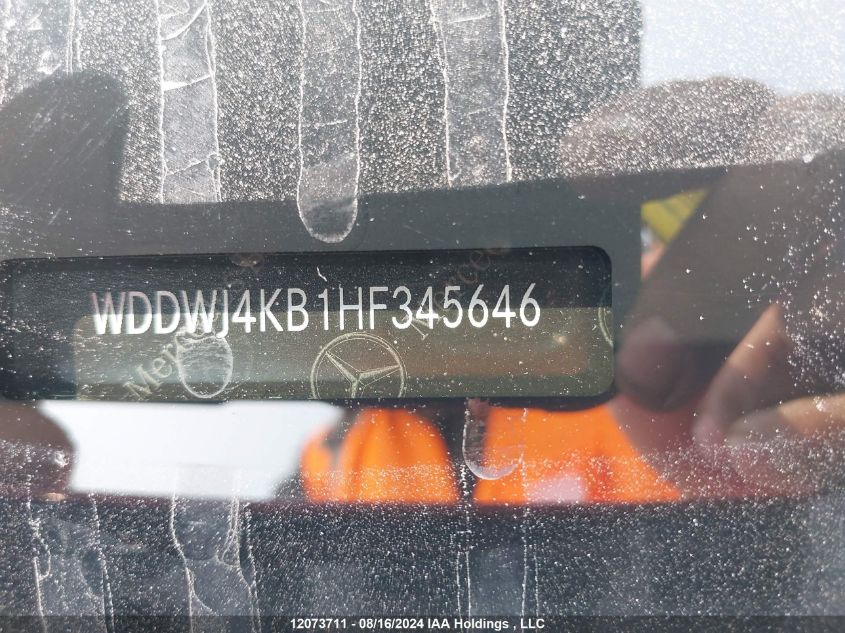 2017 Mercedes-Benz C 300 4Matic VIN: WDDWJ4KB1HF345646 Lot: 12073711