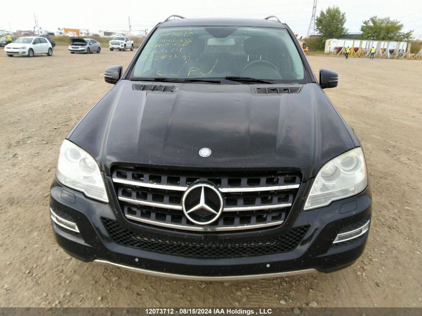 2011 Mercedes-Benz Ml-Class VIN: 4JGBB2FB6BA707457 Lot: 12073712