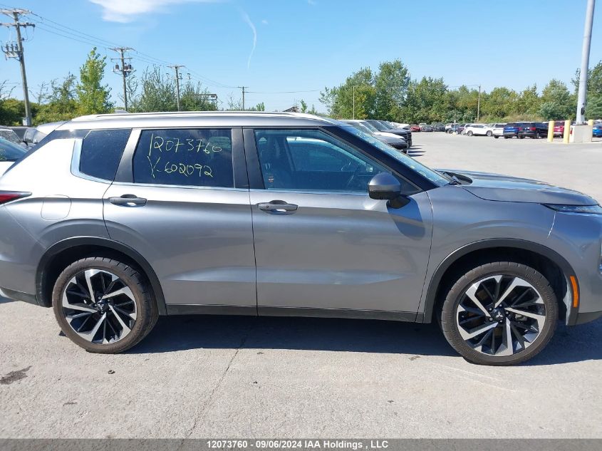 2022 Mitsubishi Outlander Se/Black Edition VIN: JA4J4UA82NZ602092 Lot: 12073760