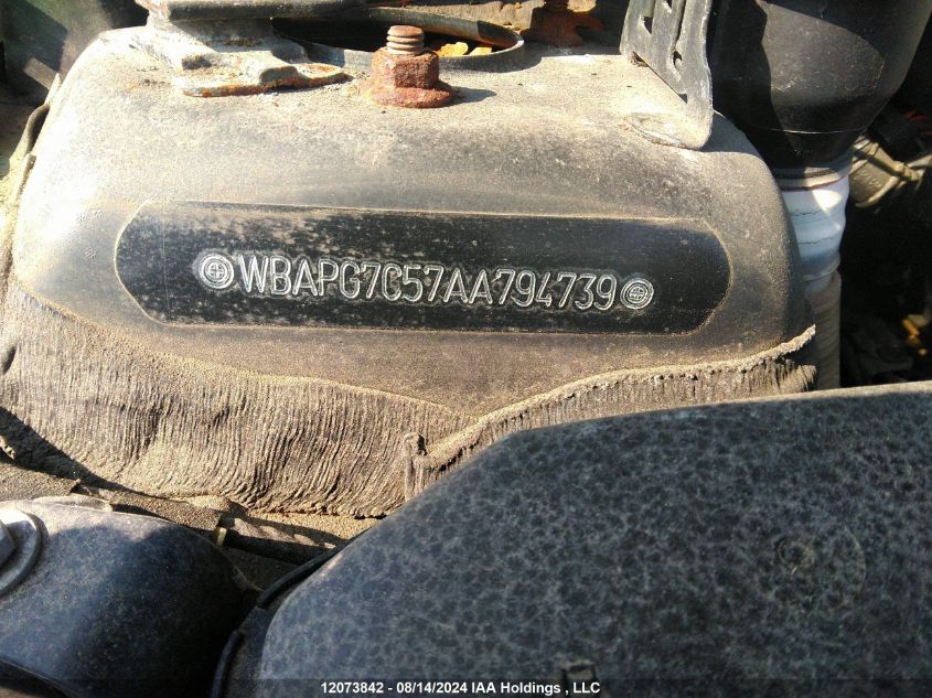 2010 BMW 323 I VIN: WBAPG7C57AA794739 Lot: 12073842